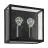 Eglo Wall Light Alamonte 1 Steel Black | IP44 - Suitable for 2x E27
