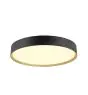 SLV Decona Wall and Ceiling Light Aluminium Black Round 23W 2170lm - 930 Warm White | IP44 - Best Colour Rendering - Dimmable 