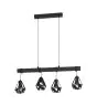 Eglo Pendant Townshend 7 Steel Wood Black | IP20 - Suitable for 4x E27 