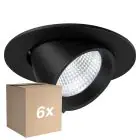 Multipack 6x Noxion LED Spot Forza V2 Aluminium Black 28/32/36/40W - 3300/3700/4100/4500lm 36D - 930-940-957 CCT | 160mm - Cutout 145mm - Best Colour Rendering