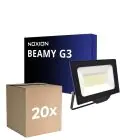 Multipack 20x Noxion LED Floodlight Beamy G3.1 Black 50W 5500lm 110D - 840 Cool White | IP65 - Symmetrical 